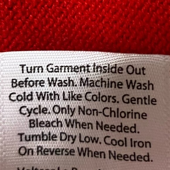 Time and Tru long sleeve red crew neck sweater w/hearts, size XXXL - Picture 12 of 12